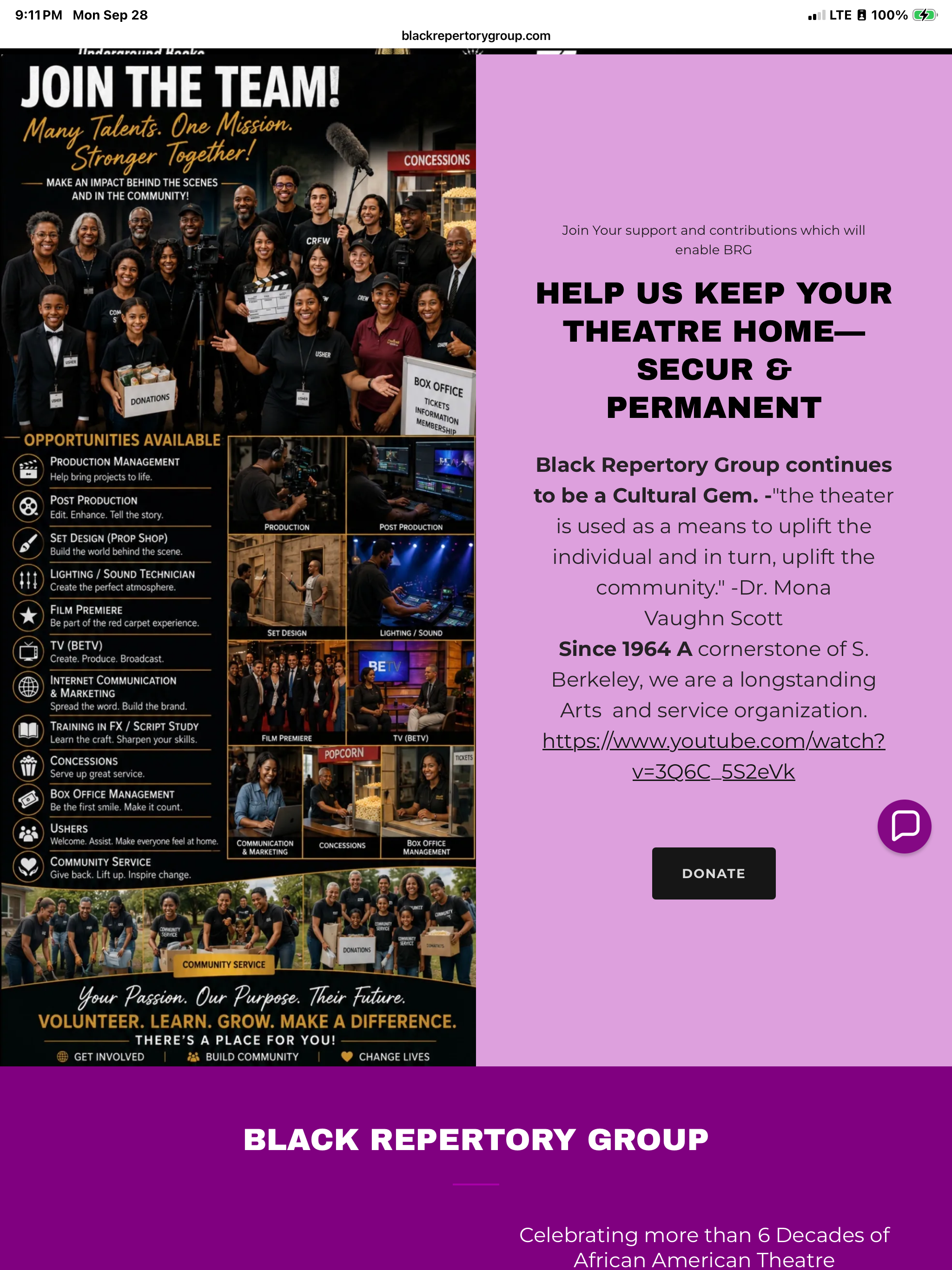 Black Repertory Group — Keepers of the Culture