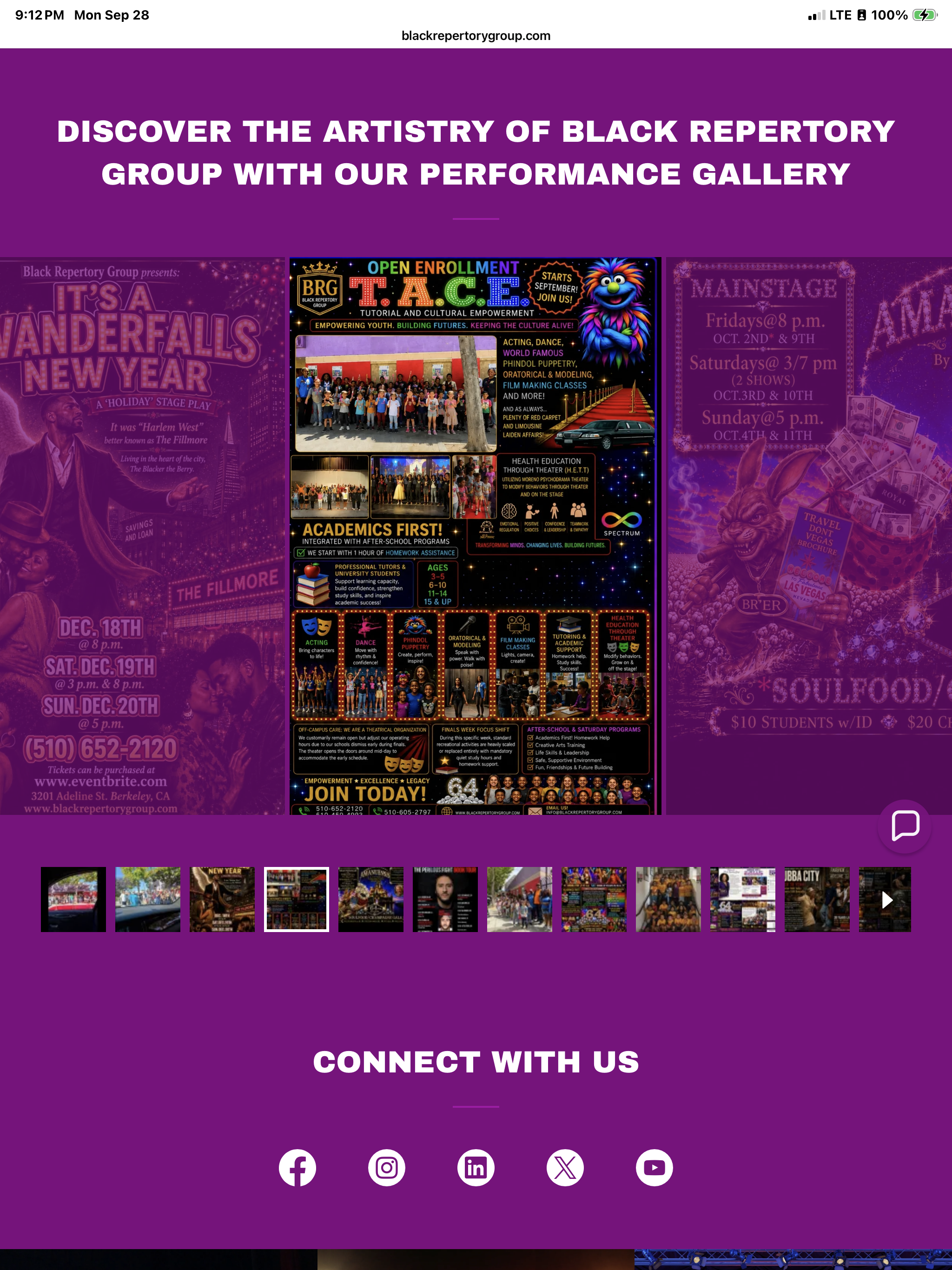 Black Repertory Group — performance gallery