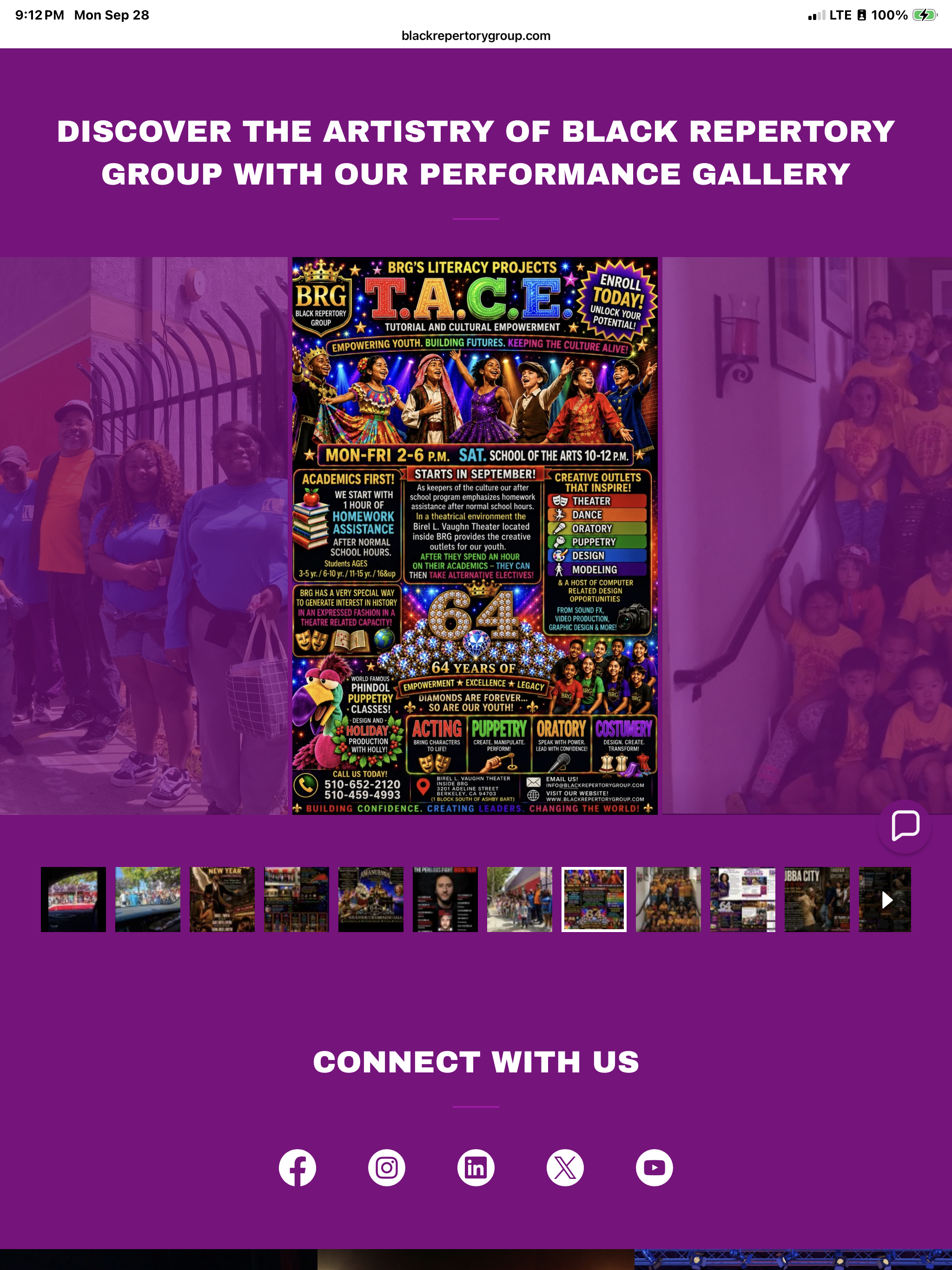 Black Repertory Group — performance gallery