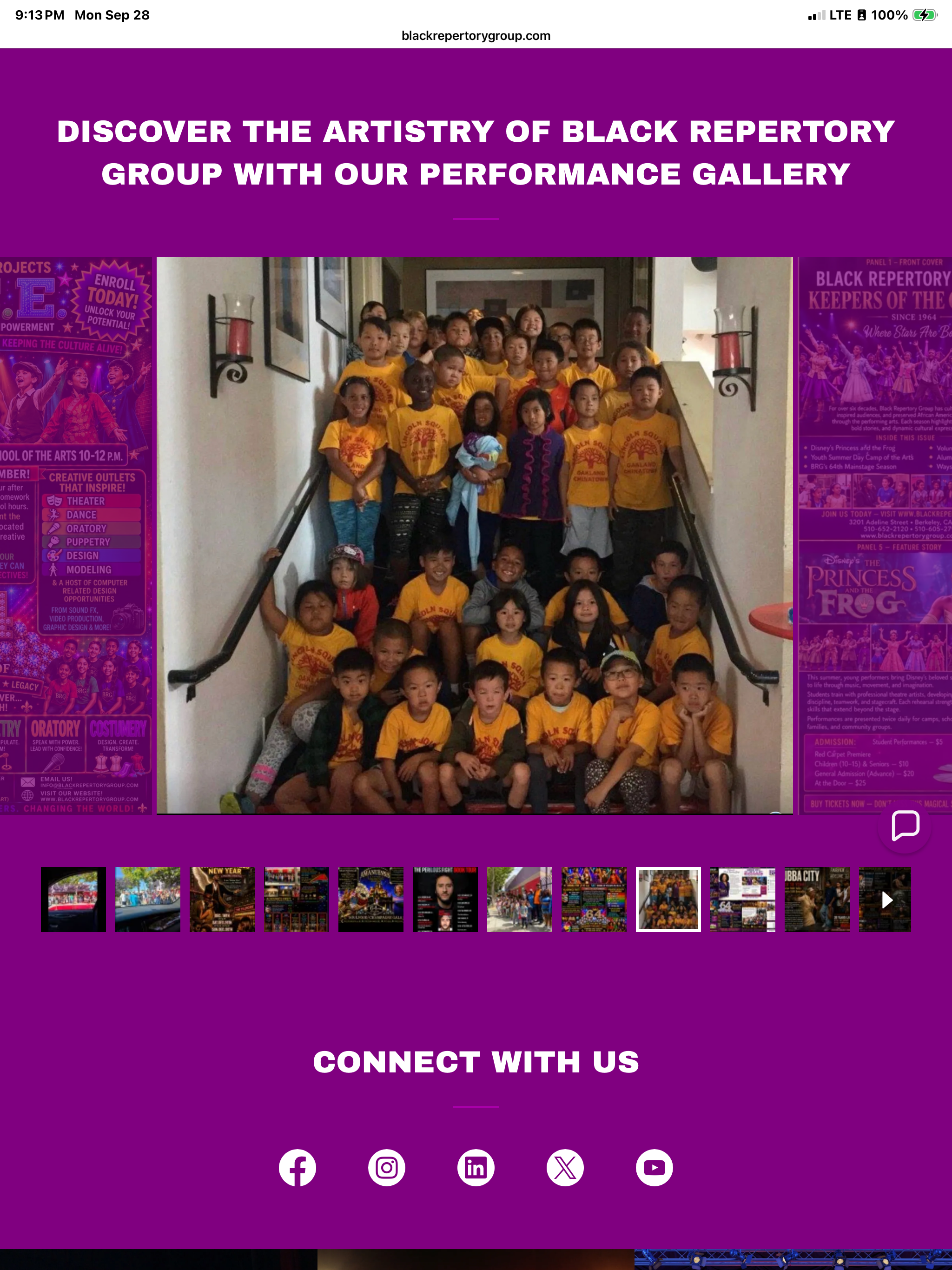 BRG youth program — children on stairs