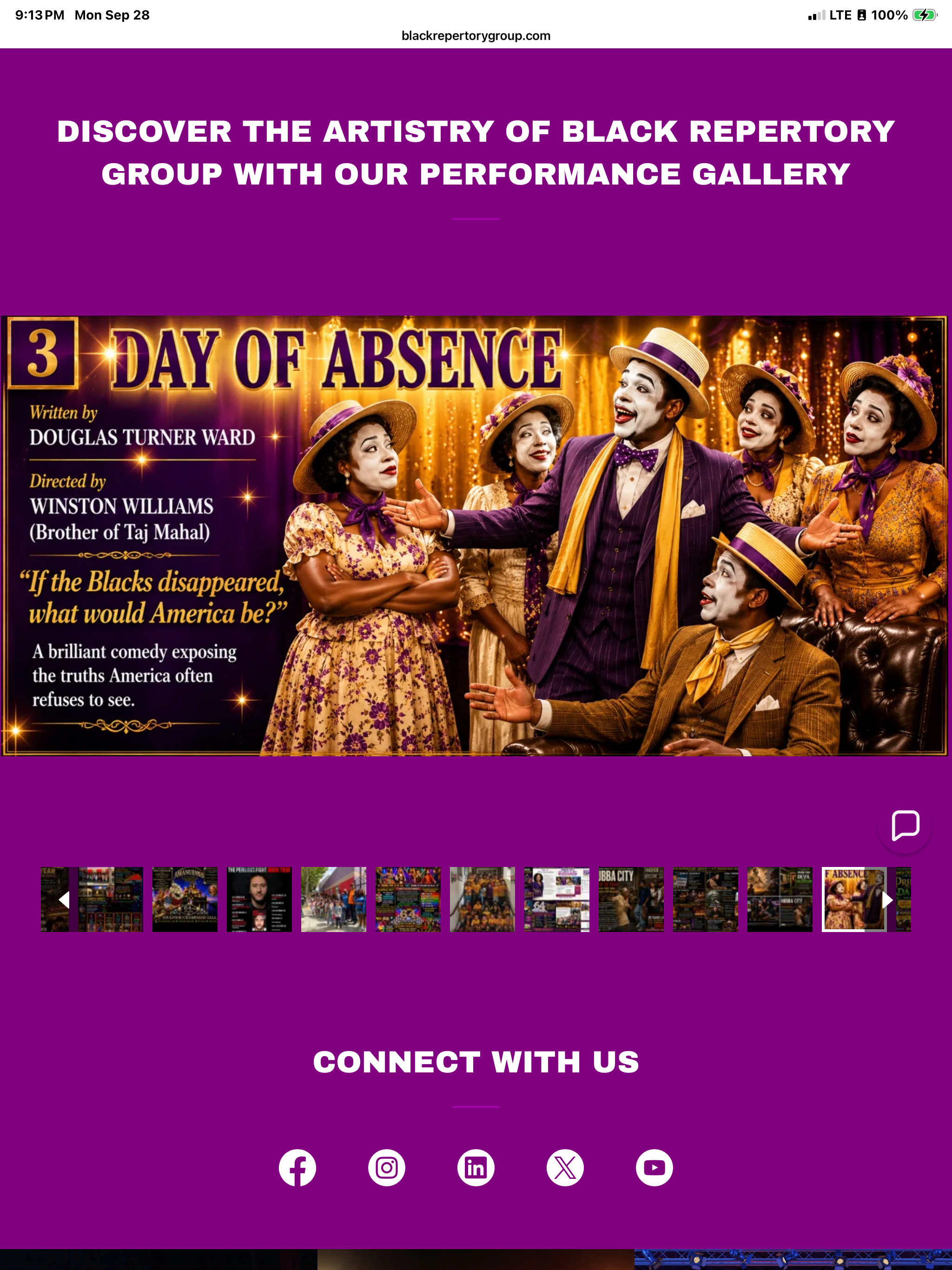 Day of Absence — theatrical performance poster
