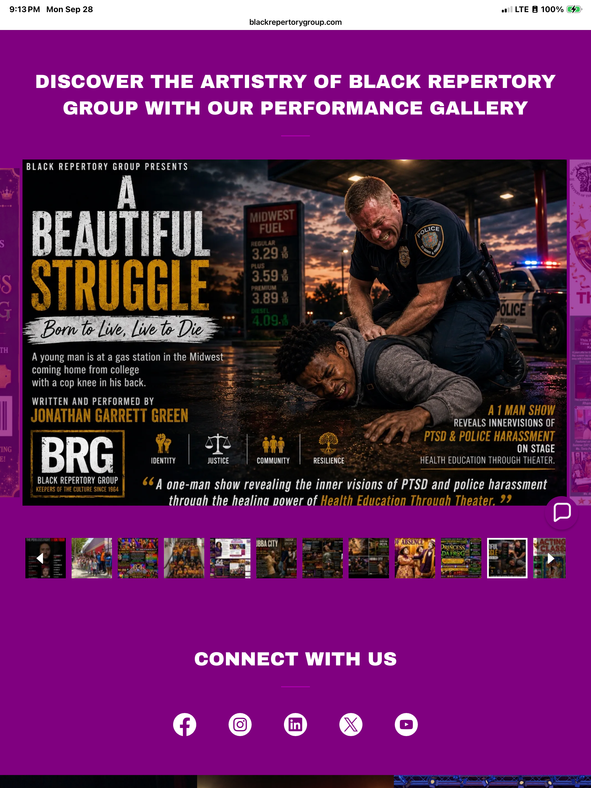BRG theatrical performance poster