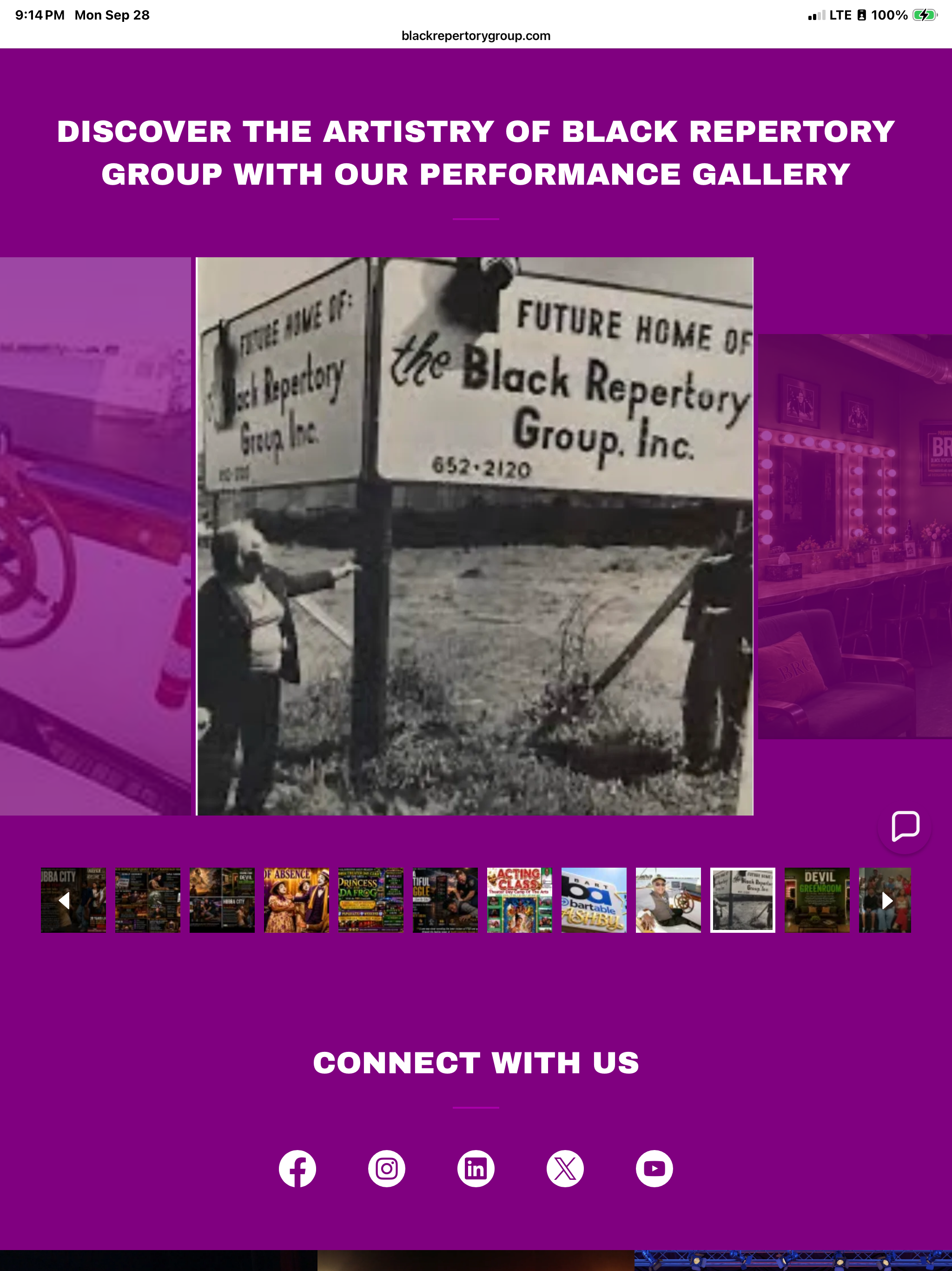 Black Repertory Group historical building