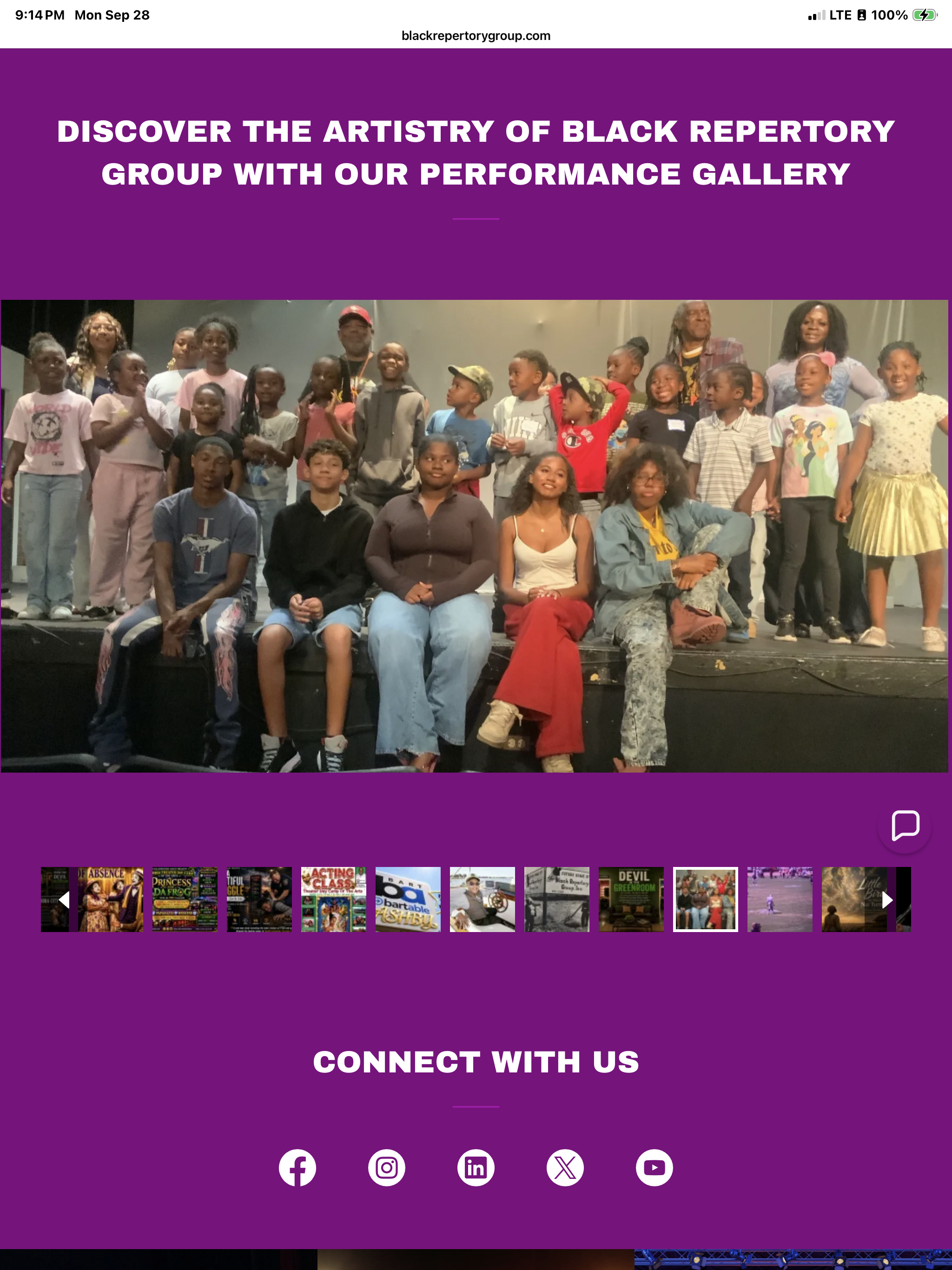 BRG cast performance on stage